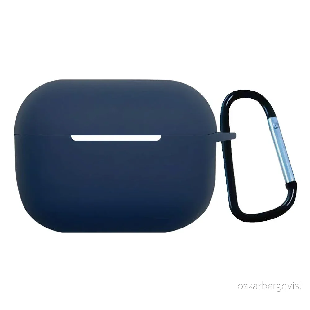 Apple Airpods Pro 2nd Gen (2022) Silikondeksel med Karabinkrok – Blå v:4986024