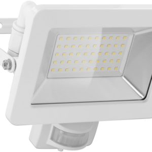 Goobay Utendørs LED-lyskaster, 50 W, med bevegelsesdetektor med 4250 lm, nøytralt hvitt lys (4000 K), PIR-sensor med PÅ/AV-funksjon og M16-kabelgjennomføring, egnet for utendørs bruk (IP44) v:4569285 Goobay Utendørs LED-lyskaster, 50 W, med bevegelsesdetektor med 4250 lm, nøytralt hvitt lys (4000 K), PIR-sensor med PÅ/AV-funksjon og M16-kabelgjennomføring, egnet for utendørs bruk (IP44) v:4569285