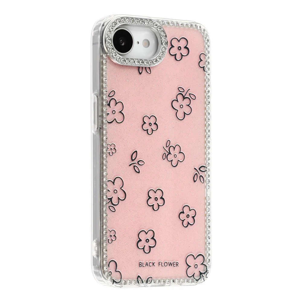 iPhone 17e / 16e EIDERWOOD Hybrid Deksel med Strass & Blomsterdesign – v:5773409 iPhone 17e / 16e EIDERWOOD Hybrid Deksel med Strass & Blomsterdesign – v:5773409