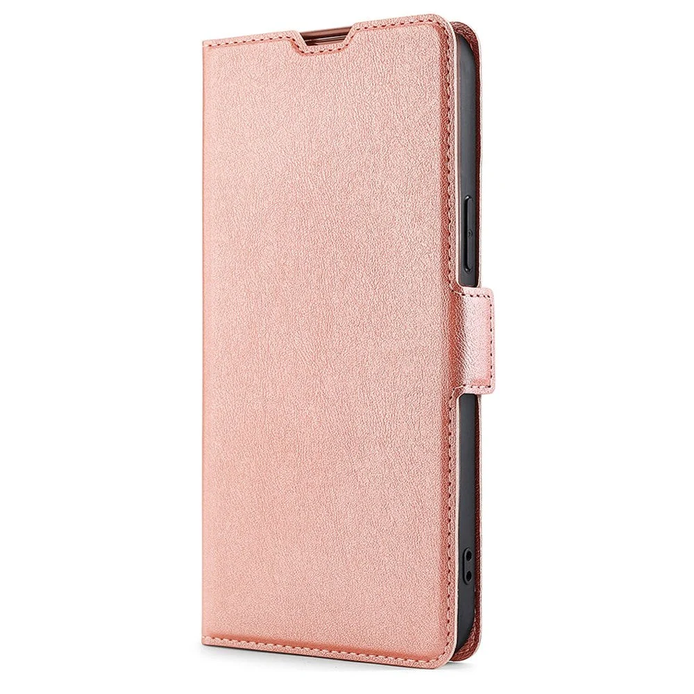Samsung Galaxy S22 Thin Kunstskinn Flipdeksel med Lommebok – Rose Gold v:9527789