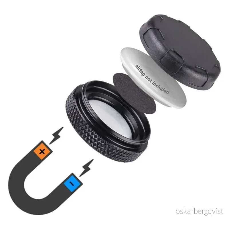 Lippa Magnetisk Holder for AirTag 1. & 2. Gen. - Svart v:3696855