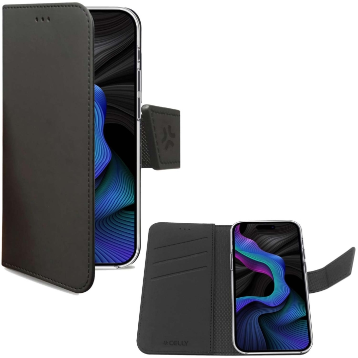 Celly Wally Wallet Wallet-etui Galaxy S23 FE Svart v:6982189