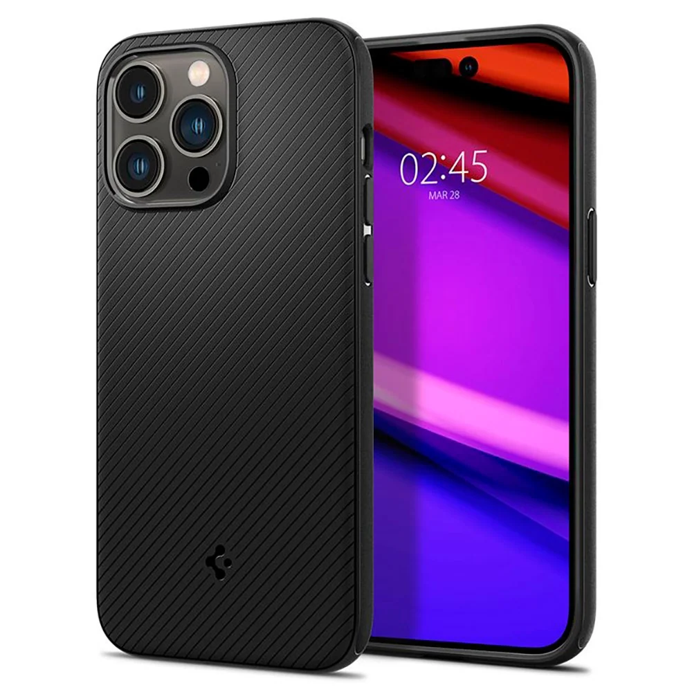 iPhone 14 Pro Spigen Mag Armor Deksel - MagSafe Kompatibel - Matte Bla v:4848200