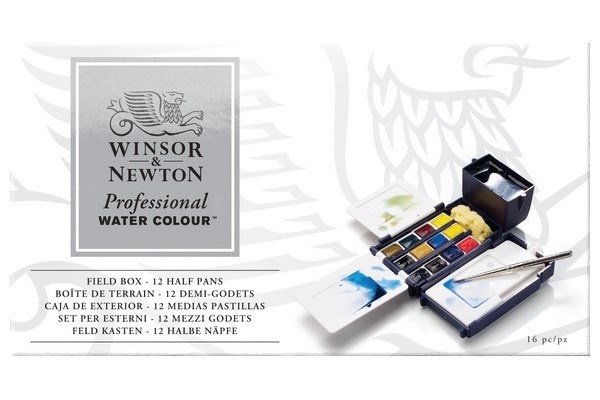Profesjonell akvarellboks med 12 x 1,5 panner v:2123978