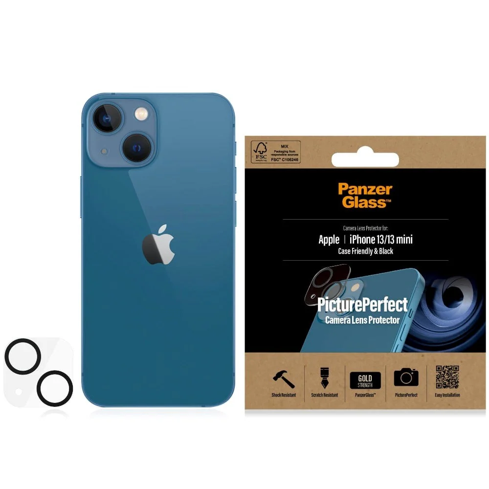 PanzerGlass iPhone 13 / 13 Mini PicturePerfect – Kamerabeskyttelse – G v:4253556