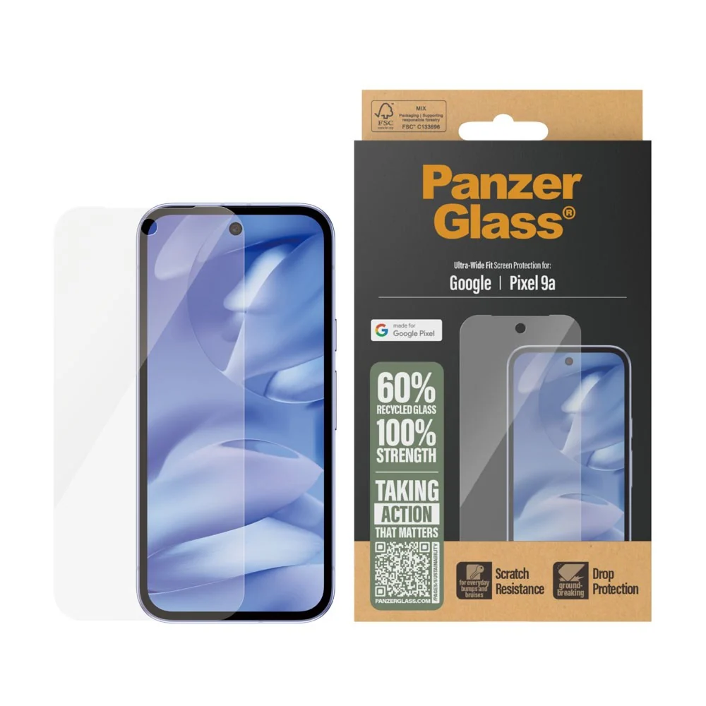 Google Pixel 9a PanzerGlass Ultra Wide Fit Skjermbeskyttelse – Gjennom v:7991166 Google Pixel 9a PanzerGlass Ultra Wide Fit Skjermbeskyttelse – Gjennom v:7991166