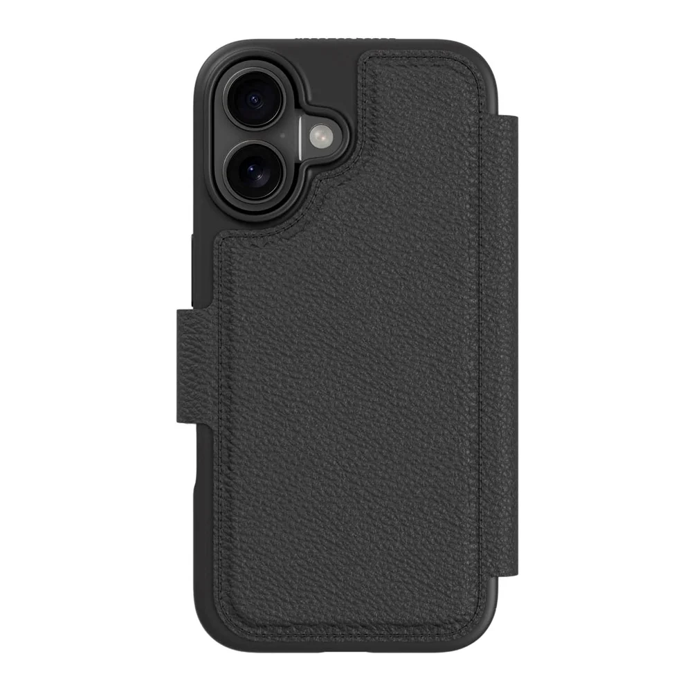 agood company iPhone 16 Circular Flip Deksel med Lommebok – Svart v:6126846 agood company iPhone 16 Circular Flip Deksel med Lommebok – Svart v:6126846