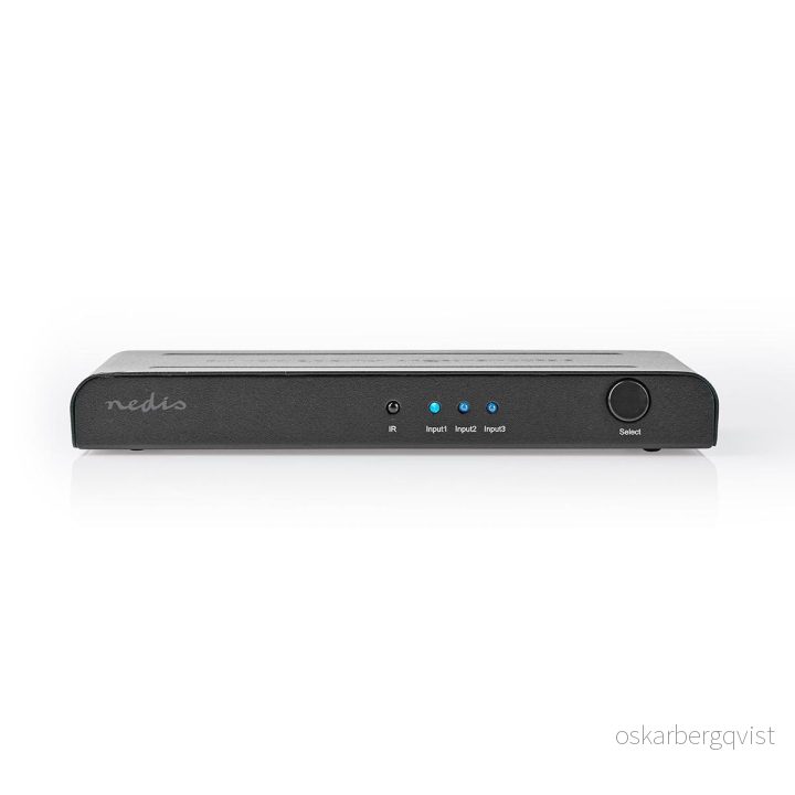 Nedis HDMI ™ Switch | 3-Port port(s) | 3x HDMI™ Input | 1x HDMI™ Output | 4K@60Hz | 18 Gbps | Fjernstyrtkontrolert | Metall | Antrasitt v:3979128 Nedis HDMI ™ Switch | 3-Port port(s) | 3x HDMI™ Input | 1x HDMI™ Output | 4K@60Hz | 18 Gbps | Fjernstyrtkontrolert | Metall | Antrasitt v:3979128
