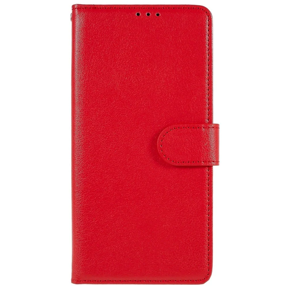 OPPO A76 / Realme 9i Skinndeksel med Lommebok og Stativfunksjon – Rød v:8317389