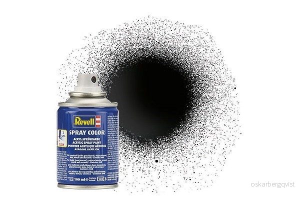 Revell Spray svart glans 100 ml. v:8816910