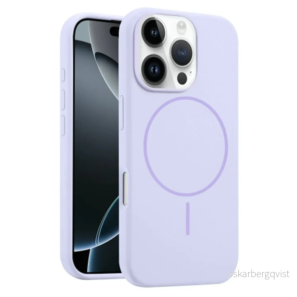 EIDERWOOD iPhone 16 Pro Silikon Deksel – MagSafe Kompatibel – Lilla v:7517112