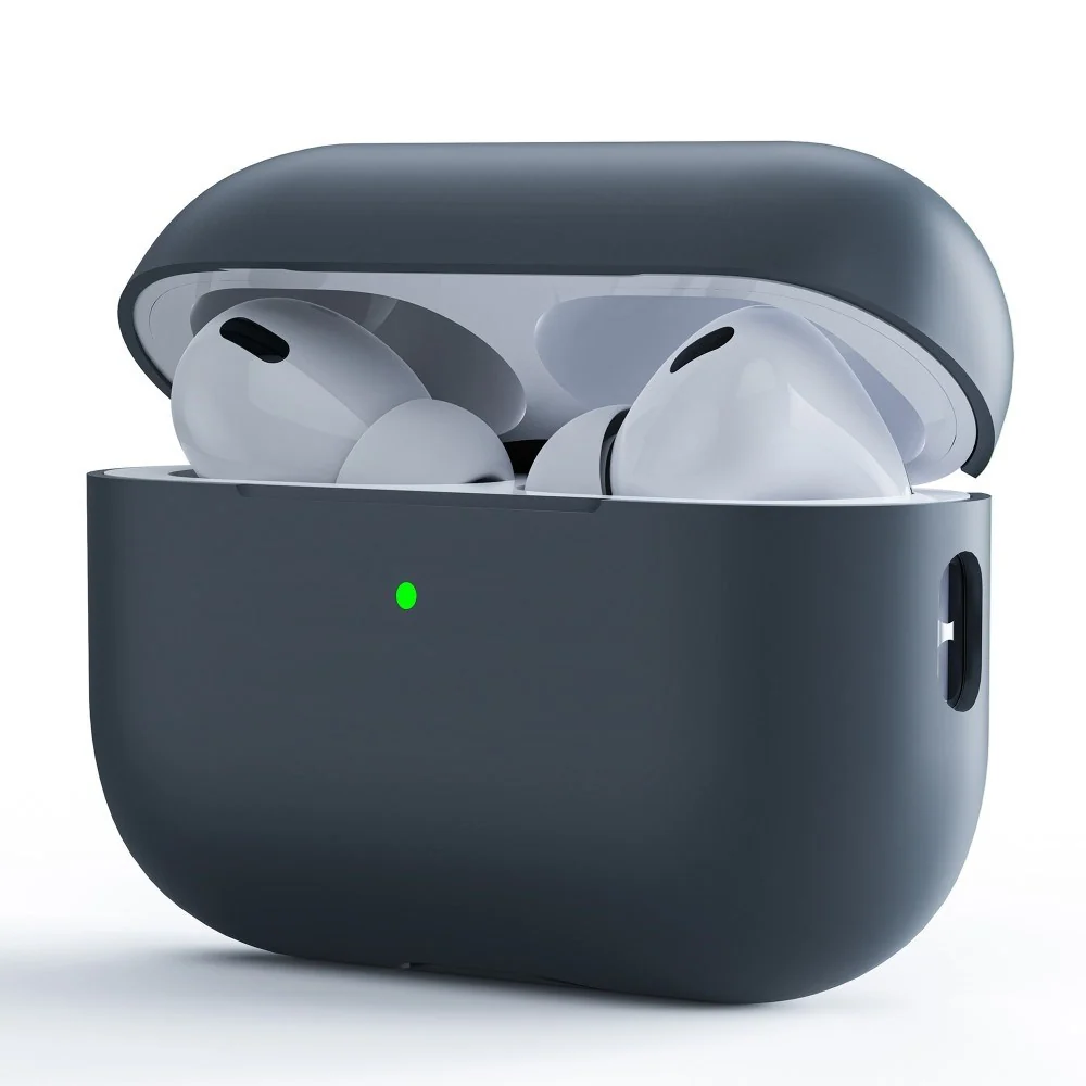 Apple AirPods Pro (2. Gen.) Todelt Silikon Deksel – Mørkegrå v:8423000 Apple AirPods Pro (2. Gen.) Todelt Silikon Deksel – Mørkegrå v:8423000