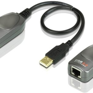 ATEN UCE260, USB 2.0 förlängning via Ethernet, 60m, 480Mb/s, sv/grå v:6116877
