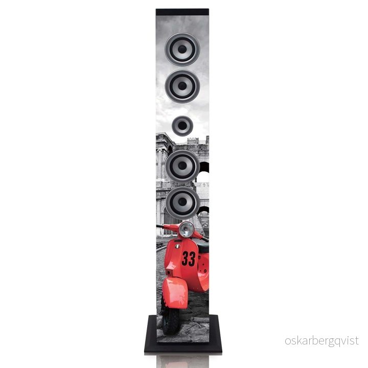 ICES Speakertower med Bluetooth®, PLL FM-radio, USB og SD-spiller v:4838040 ICES Speakertower med Bluetooth®, PLL FM-radio, USB og SD-spiller v:4838040