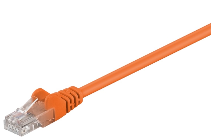 Goobay Patchkabel CAT 5e, U/UTP, orange, 15 m kopparklädd aluminiumtråd (CCA) v:6049990