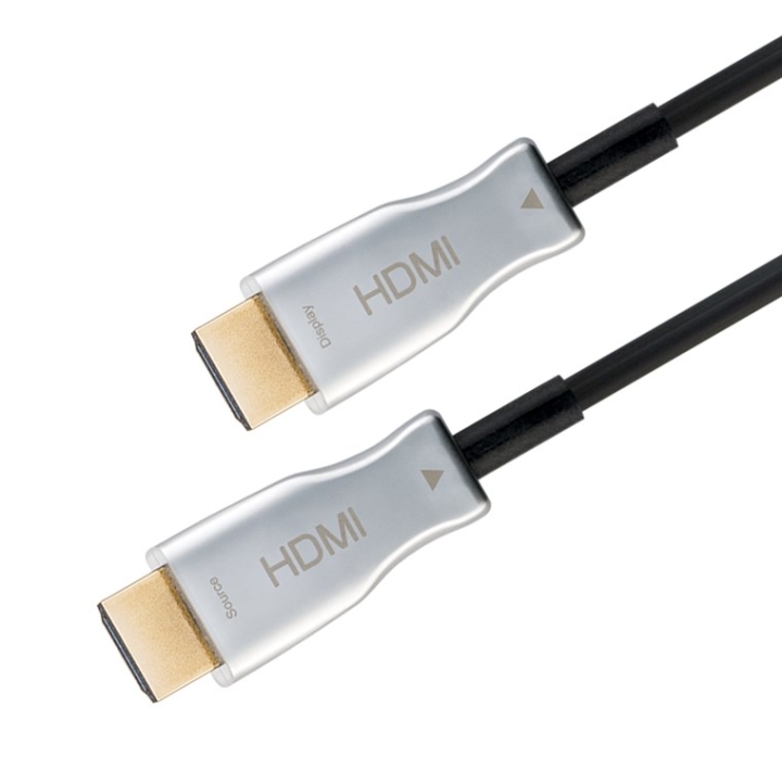 Goobay Optisk hybrid høyhastighets HDMI™-kabel med Ethernet (AOC) Høyhastighetskabel, 4K @ 60 Hz, for lange overføringsavstander, 10 m v:2609899