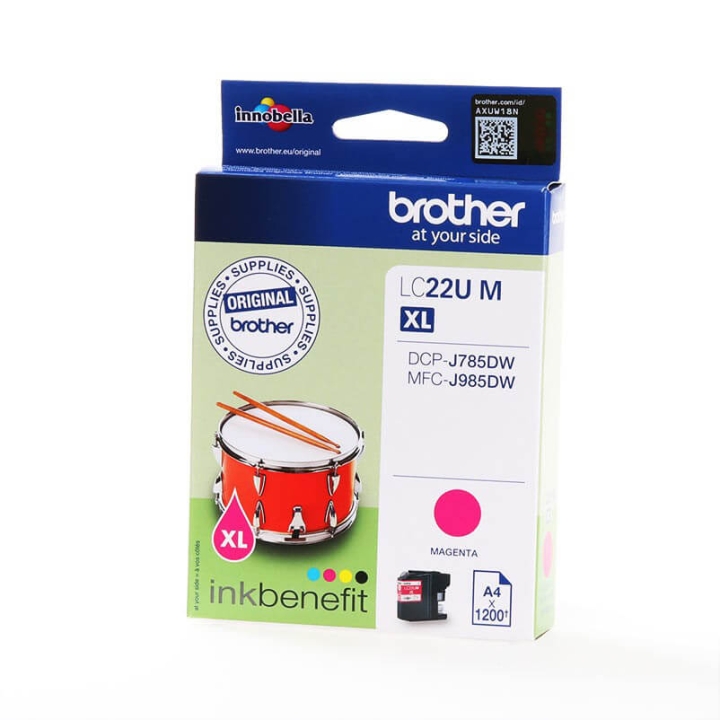 Brother Blekk LC22UM LC-22U Magenta v:2204043 Brother Blekk LC22UM LC-22U Magenta v:2204043