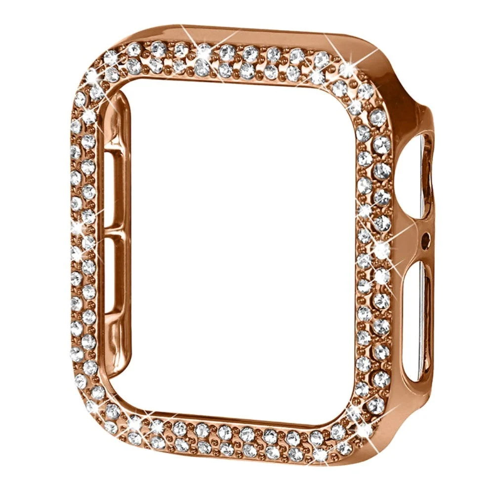 Apple Watch SE/6/5/4 (40mm) Hard Plast Deksel – Rose Gold & Rhinsten v:5858631