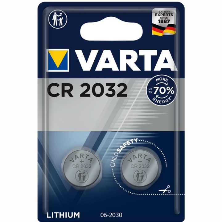 Varta CR2032 3V litium knappcellebatteri v:6770790