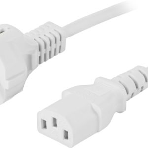 DELTACO apparatkabel, PC & vägg, rak CEE 7/7 – rak IEC C13, 0,5m, vit v:4190002 DELTACO apparatkabel, PC & vägg, rak CEE 7/7 – rak IEC C13, 0,5m, vit v:4190002