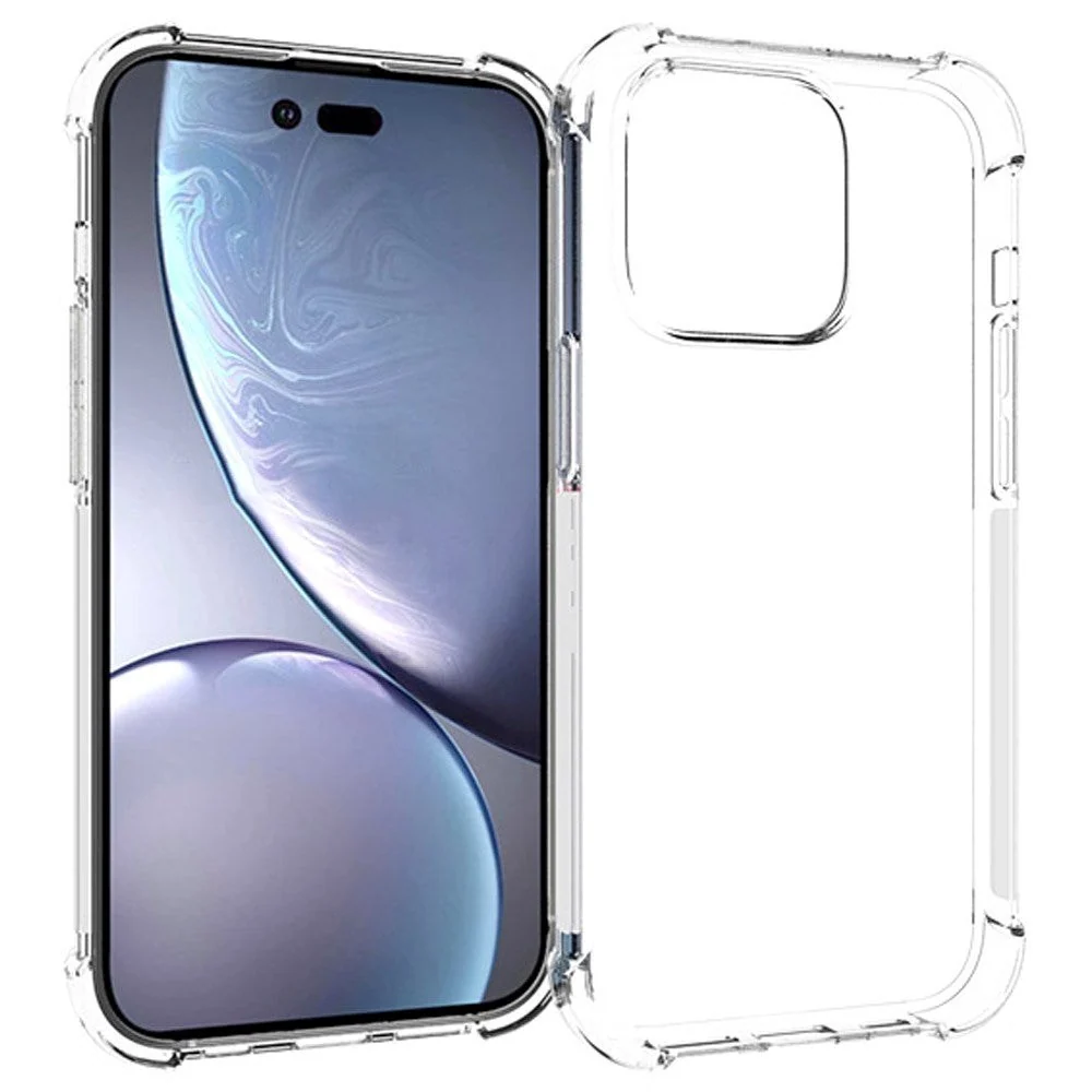 iPhone 14 Pro Shockproof Plastdeksel - Gjennomsiktig v:1124398