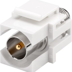 Goobay Keystone-modul, SAT/antenne, innfelt montering IEC/koaksialplugg > F-kontakt 90° v:8399387 Goobay Keystone-modul, SAT/antenne, innfelt montering IEC/koaksialplugg > F-kontakt 90° v:8399387
