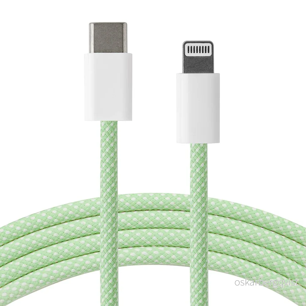 Xceed Braided USB-C til Lightning Kabel PD 60W - 1m - Grønn v:4816278