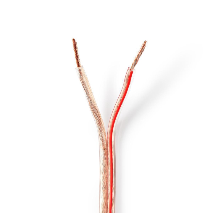 Nedis Speaker Cable | 2 x 2.50 mm² | Kobber | 25.0 m | Rund | PVC | Gjennomsiktig | Rull v:2643543