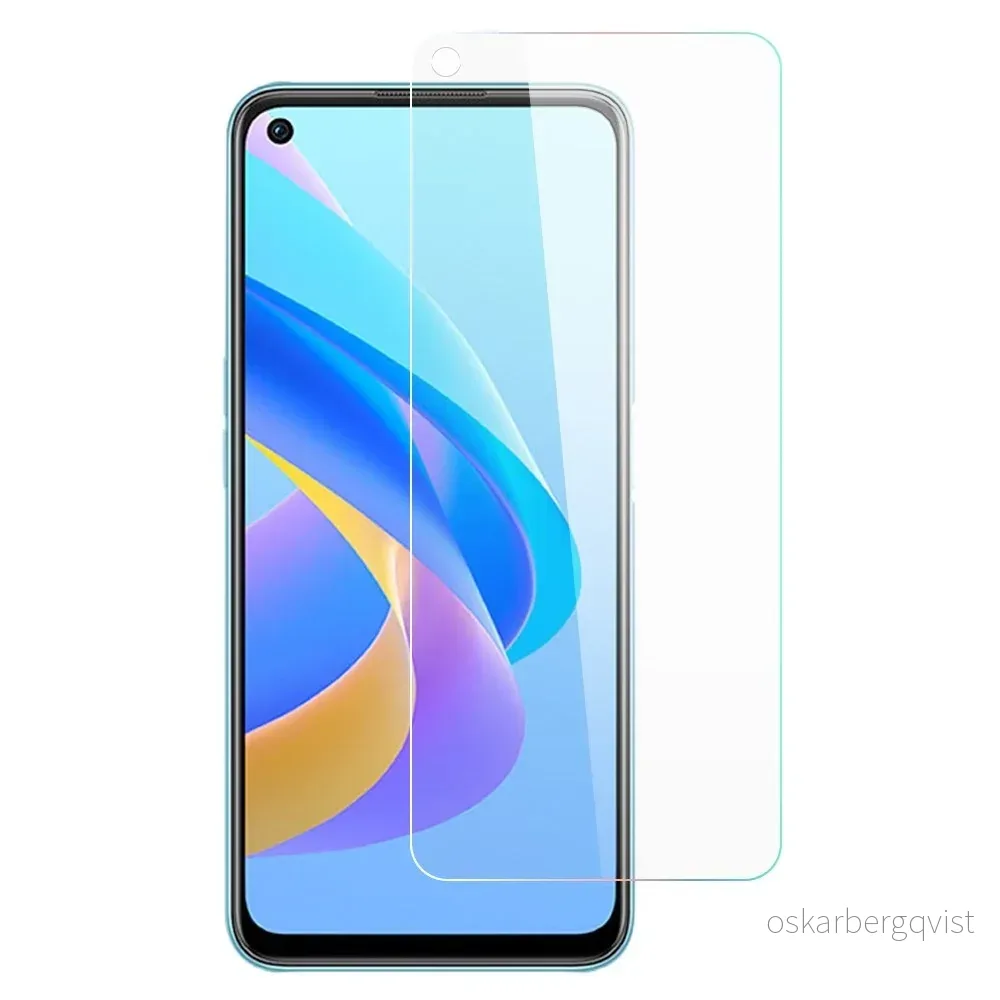 OPPO A76 Herdet Glass Skjermbeskytter - Case Friendly - Gjennomsiktig v:4991443