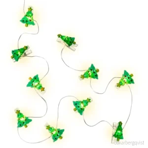 Goobay 10 LED-fotoklipslys Juletre med timerfunksjon, varmhvit (3000 K), batteridrift v:5898482