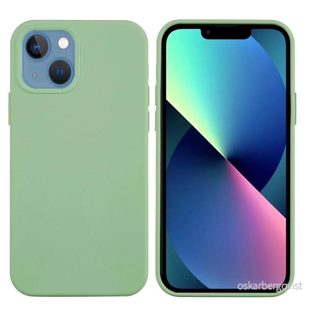 EIDERWOOD iPhone 13 Fôret Silikon Deksel - Lysegrønn v:3530975