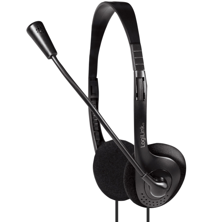 LogiLink PC-hodesett Stereo med mikrofon 1x3,5 mm jack v:1128873