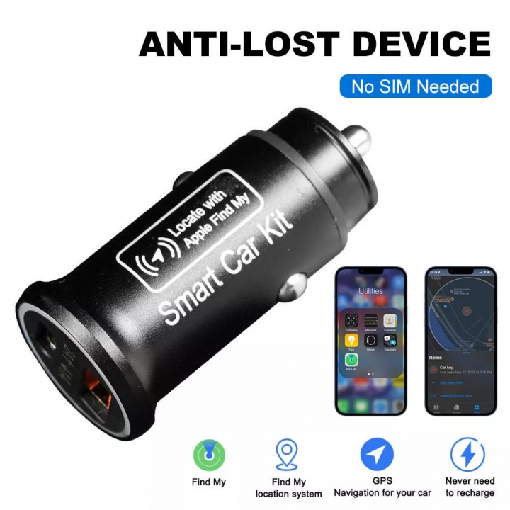 Billader 1 x USB + 1 x USB-C kompatibel med Find My iPhone v:1744857 Billader 1 x USB + 1 x USB-C kompatibel med Find My iPhone v:1744857