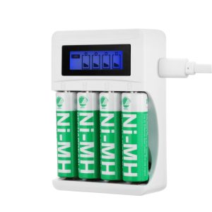 DELTACO Ultimate Ni-Mh USB laddare med 4 x AA batterier v:2709008 DELTACO Ultimate Ni-Mh USB laddare med 4 x AA batterier v:2709008