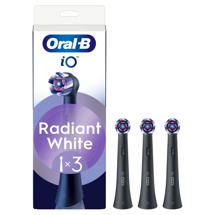 Oral B Oral-B iO Series Radiant White erstatningsbørstehoder – svart – 3 stk v:9485530 Oral B Oral-B iO Series Radiant White erstatningsbørstehoder – svart – 3 stk v:9485530