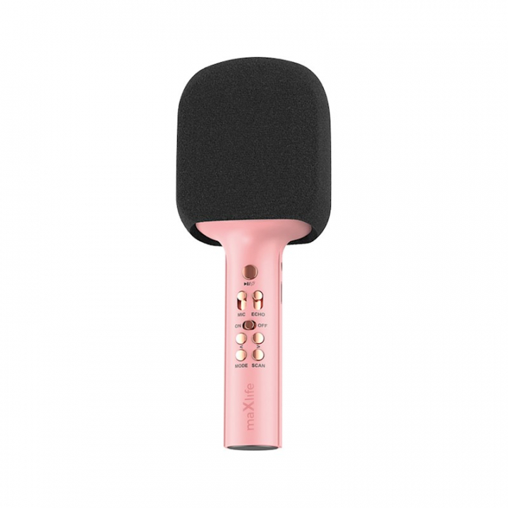 Maxlife MXBM-600 – Trådløs karaokemikrofon med innebygd høyttaler, rosa v:8821303 Maxlife MXBM-600 – Trådløs karaokemikrofon med innebygd høyttaler, rosa v:8821303