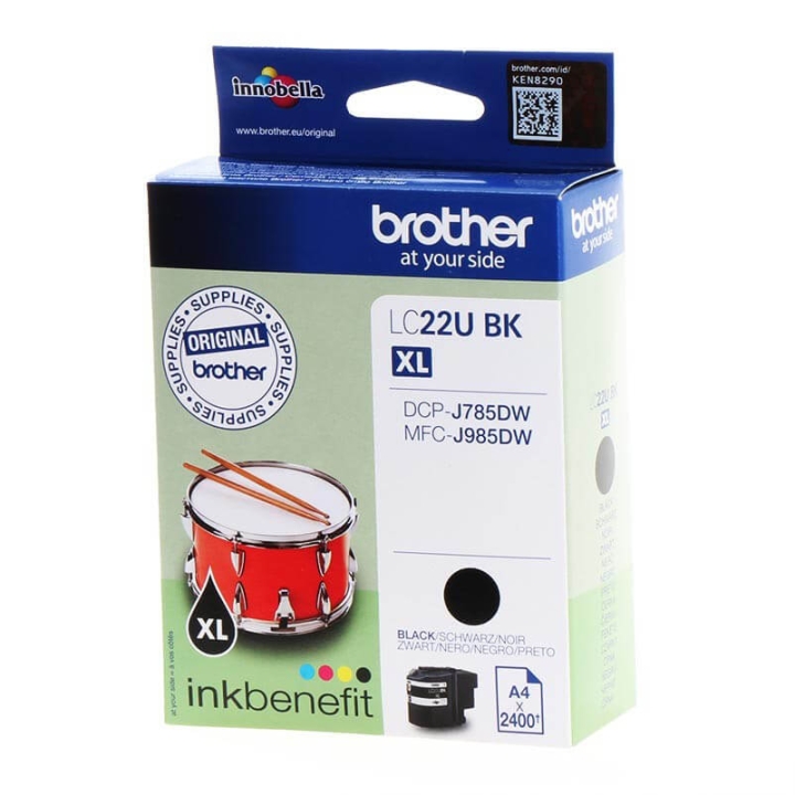 Brother Blekk LC22UBK LC-22U Svart v:4874197 Brother Blekk LC22UBK LC-22U Svart v:4874197