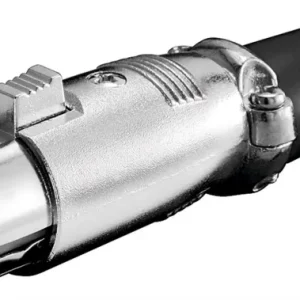 Goobay Mikrofonplugg, 3-polet med låsestang og skrudd kabelavlastning v:9653183 Goobay Mikrofonplugg, 3-polet med låsestang og skrudd kabelavlastning v:9653183