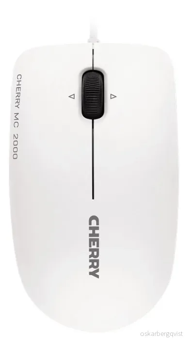Cherry MC 2000 Mus med ledning, USB, 1600 dpi, symmetrisk, lysegrå v:9286291