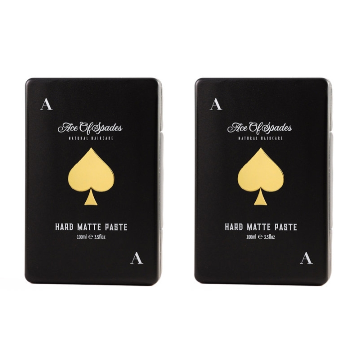 Ace Ace 2-pakning med Spades Natural Haircare Hard Matte Paste 100 ml v:6335479