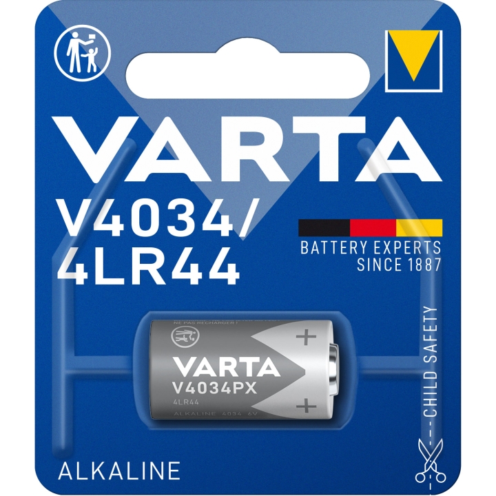 Varta V4034PX / 4LR44 6V batteri 1-pk v:6218033