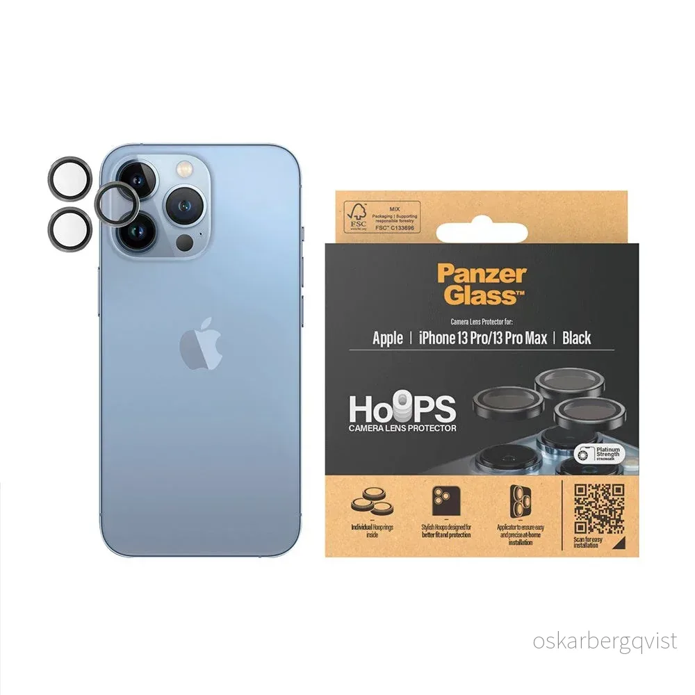 iPhone 13 Pro / 13 Pro Max PanzerGlass Hoops – Kamerabeskyttelsesglass v:3287231 iPhone 13 Pro / 13 Pro Max PanzerGlass Hoops – Kamerabeskyttelsesglass v:3287231