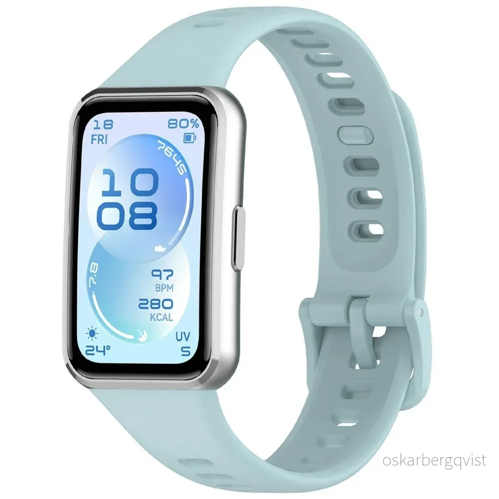 Huawei Band 11 / 11 Pro EIDERWOOD Silikonrem – Lys Blå v:1078812 Huawei Band 11 / 11 Pro EIDERWOOD Silikonrem – Lys Blå v:1078812