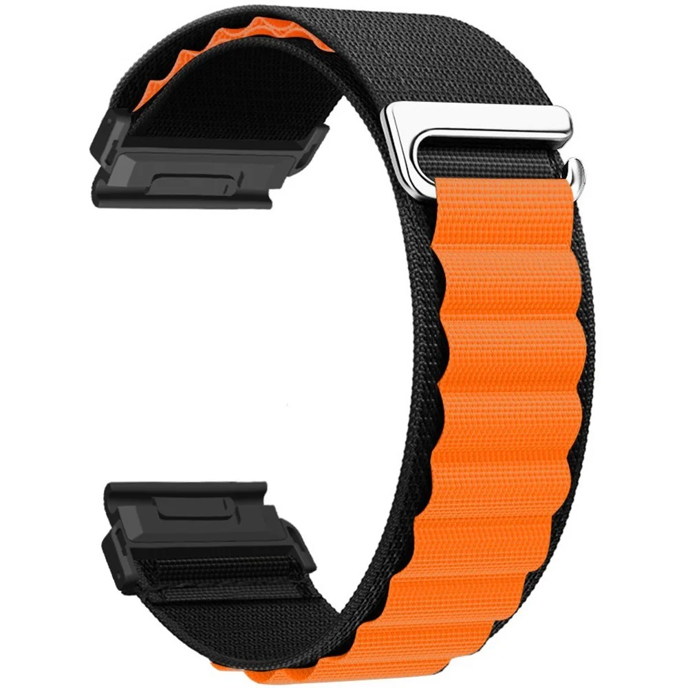 Universal Garmin 22mm QuickFit EIDERWOOD Nylon Remm – Svart / Oransje v:9515134 Universal Garmin 22mm QuickFit EIDERWOOD Nylon Remm – Svart / Oransje v:9515134