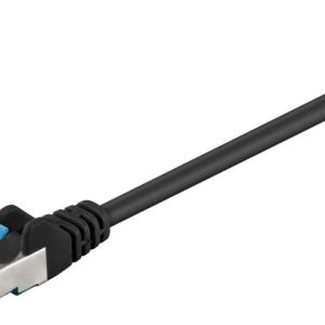 Goobay Kretskabel CAT 6A, S/FTP (PiMF), svart, 10 m kobberleder (CU), halogenfri kabelmantel (LSZH) v:7865055 Goobay Kretskabel CAT 6A, S/FTP (PiMF), svart, 10 m kobberleder (CU), halogenfri kabelmantel (LSZH) v:7865055