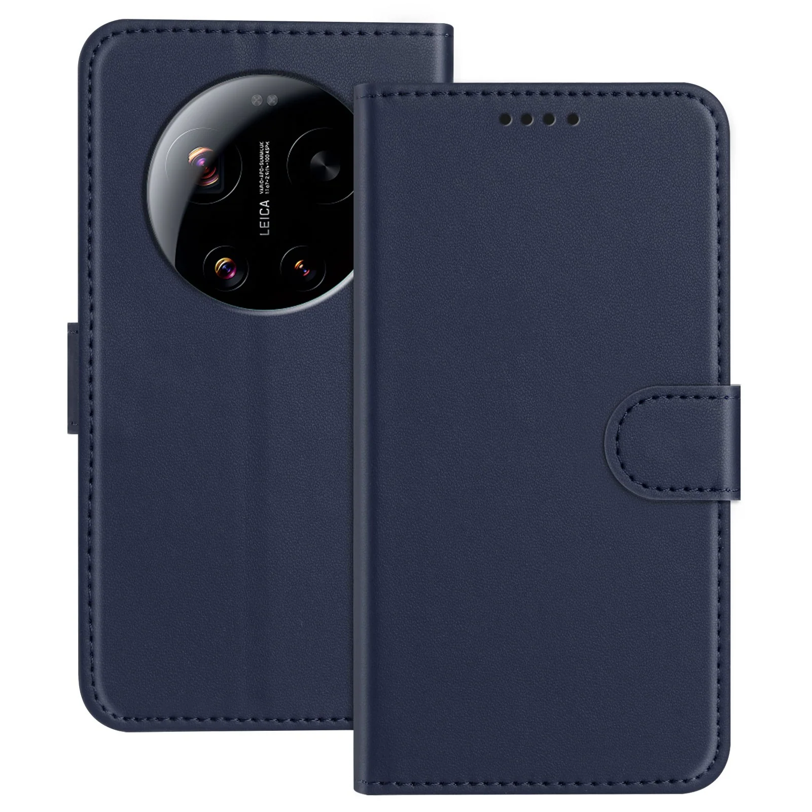 Xiaomi 17 Ultra EIDERWOOD Kunstskinn Flip Deksel m. Kortholder & Stati v:9053707
