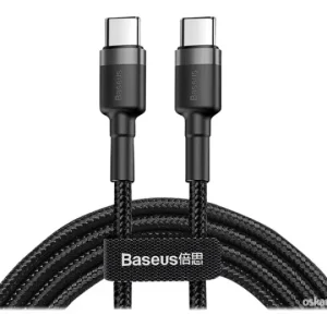 Baseus Cafule USB 2.0 USB Type-C-kabel 2 m, svart, grå v:8977756 Baseus Cafule USB 2.0 USB Type-C-kabel 2 m, svart, grå v:8977756