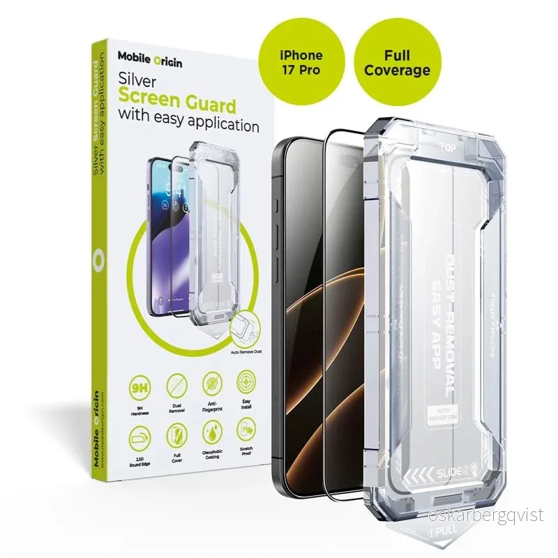 iPhone 17 Pro / 18 Pro Mobile Origin Screen Guard Skjermbeskytterglass v:2581065