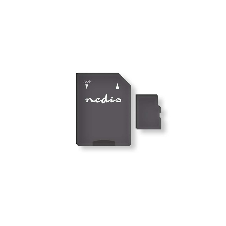 Nedis microSD Minnekort | microSDXC | 64 GB | Skrive hastighet: 45 MB/s | Les hastighet: 100 MB/s | UHS-I | AD adapter inkludert v:5303557