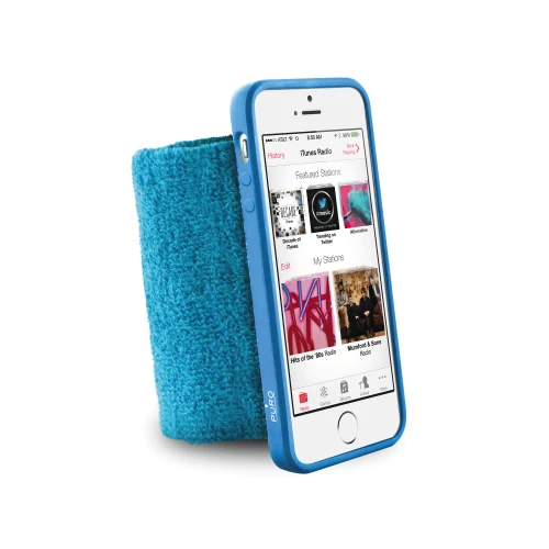Puro Running Wristband / Armbånd iPhone 5/5s Lyseblå v:2722391 Puro Running Wristband / Armbånd iPhone 5/5s Lyseblå v:2722391